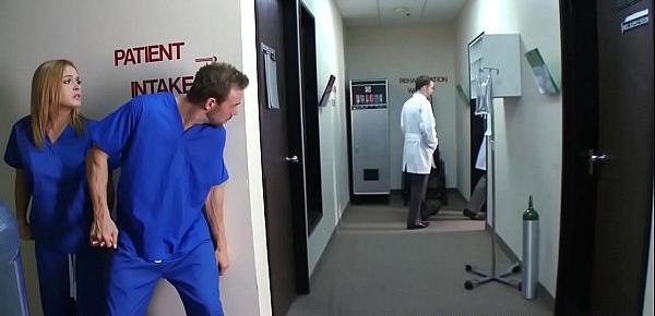  Brazzers - Doctor Adventures - Naughty Nurses scene starring Krissy Lynn and Erik Everhard